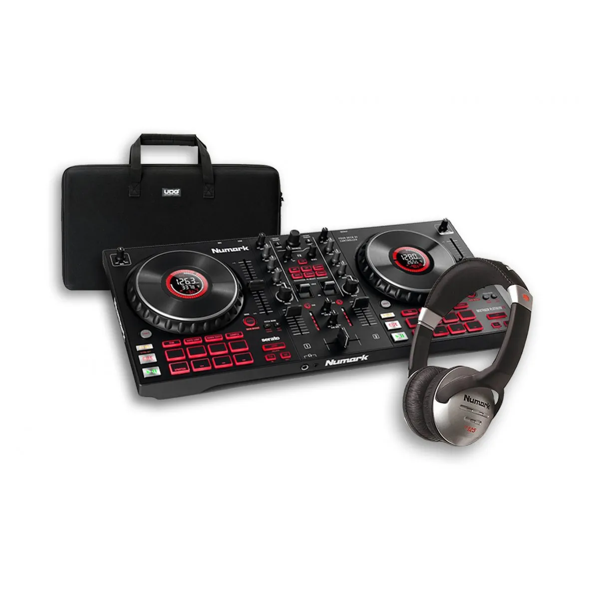   Mixtrack Platinum FX + UDG Gear hardcase + sluchátka HF-125
