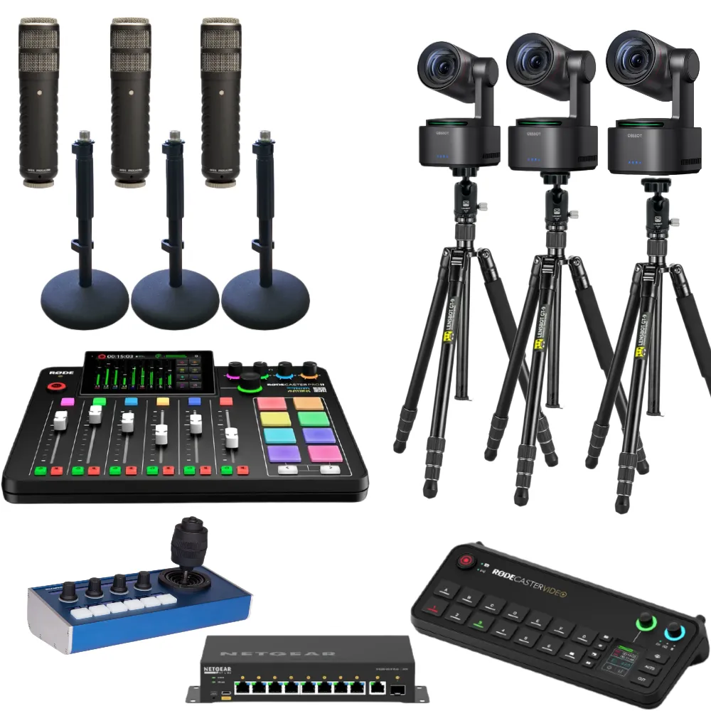 Podcast set 1 - RodeCaster Video a OBSBOT kamery