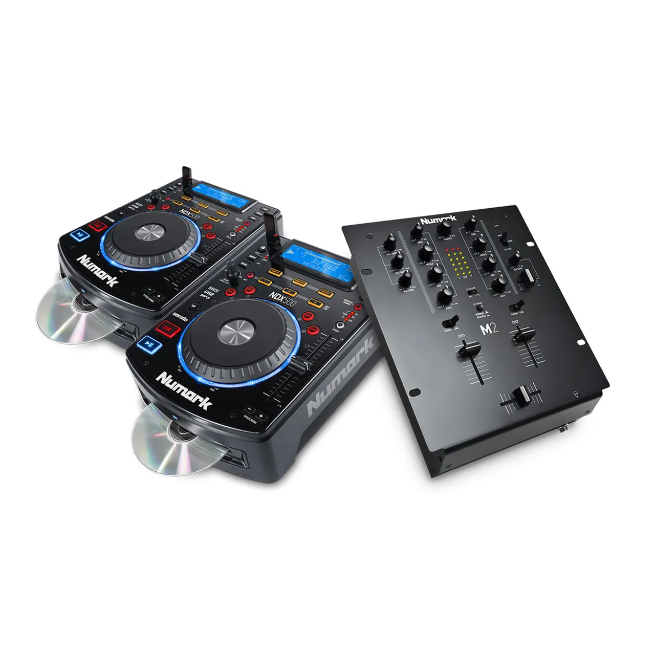   DJ SET: 2x NDX500 + M2 Black