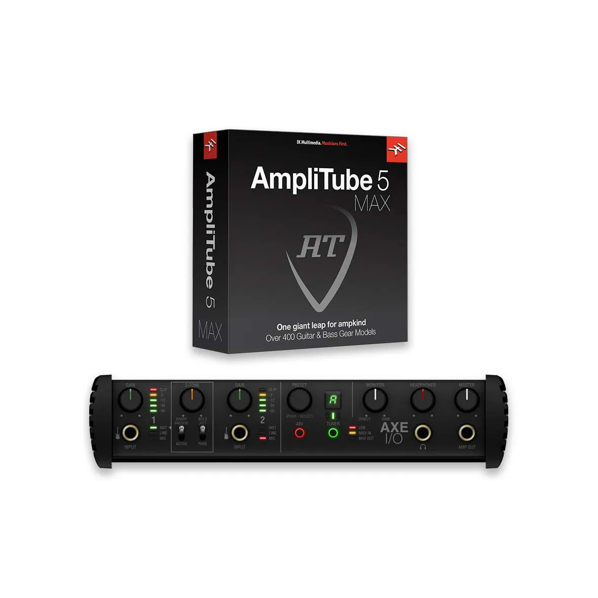   AXE I/O + AmpliTube 5 MAX Bundle