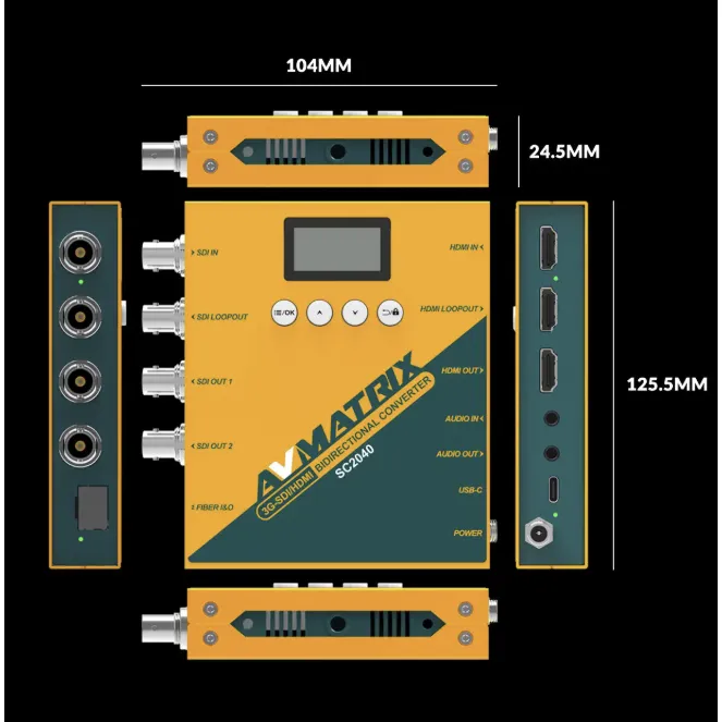 AV MATRIX SC2040-RX 3G-SDI-HDMI Bidirectional Converter