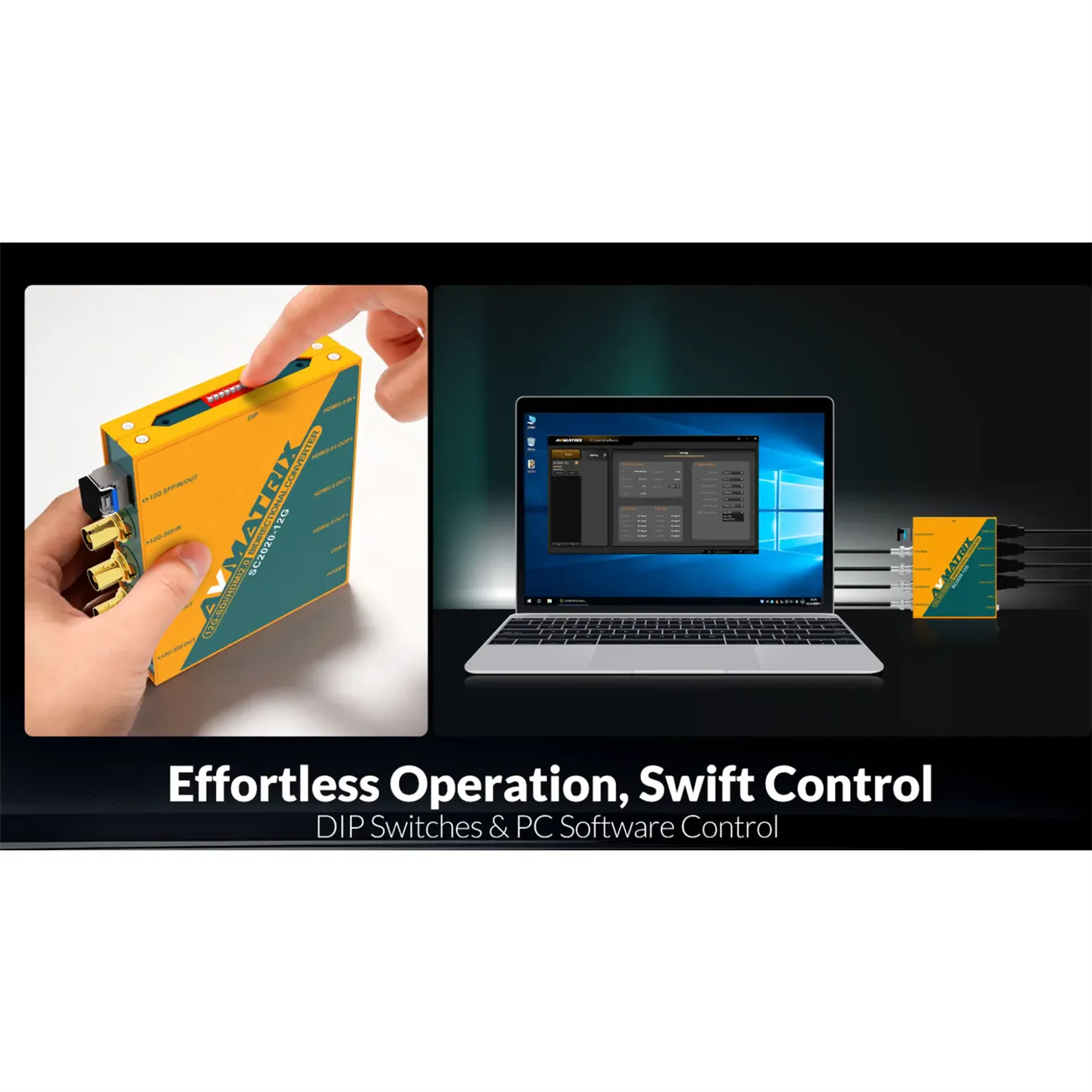 AV MATRIX SC2020-12G-RX 12G-SDI-HDMI Bidirectional Converter