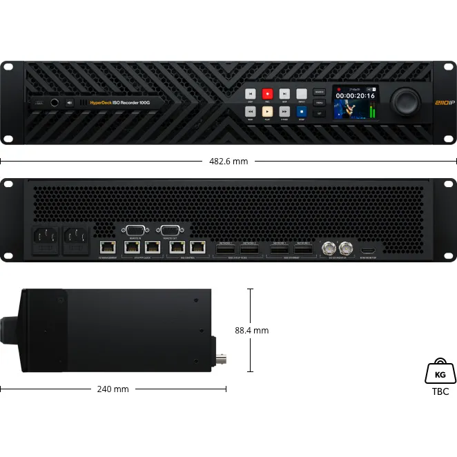 BLACKMAGIC DESIGN  HyperDeck ISO Recorder 100G