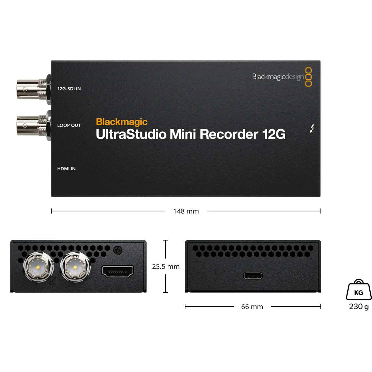 BLACKMAGIC DESIGN  UltraStudio Mini Recorder 12G