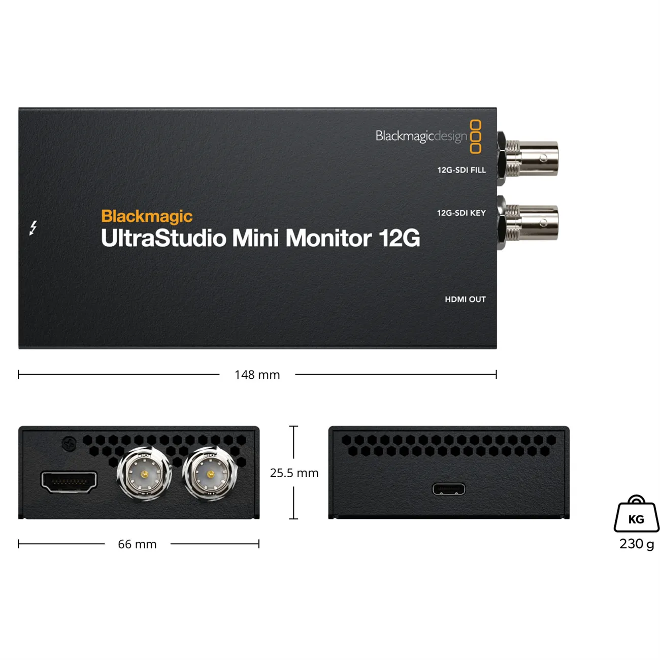 BLACKMAGIC DESIGN  UltraStudio Mini Monitor 12G