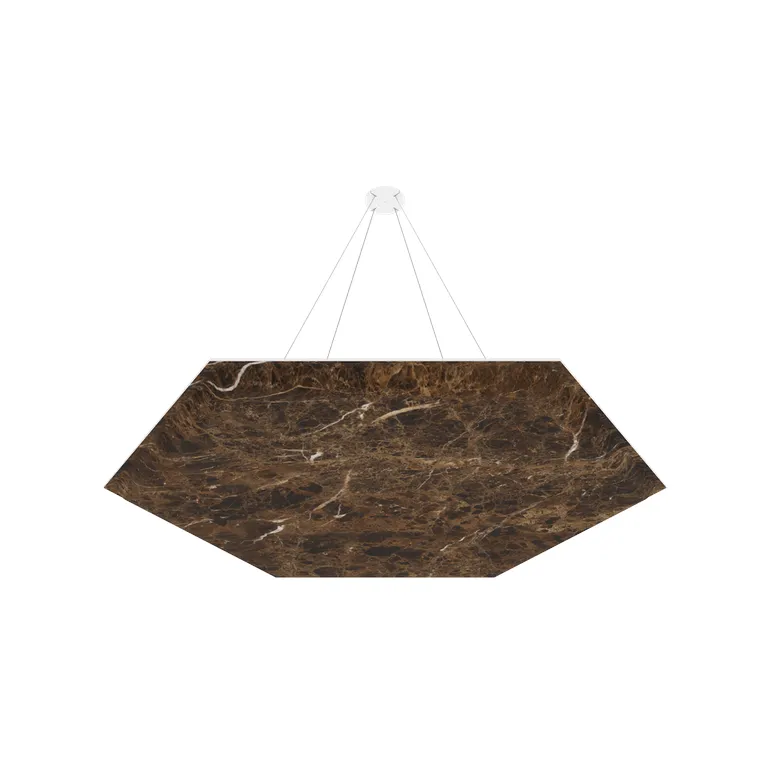   ViCloud VMT 3D 1160x1160x40 Hexagon Emperador Dark