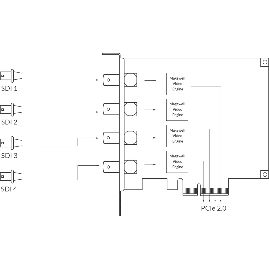 MAGEWELL  Pro Capture Quad SDI
