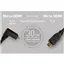 ATOMOS  Coiled Right-Angle MICRO to Micro HDMI Cable 30-45cm