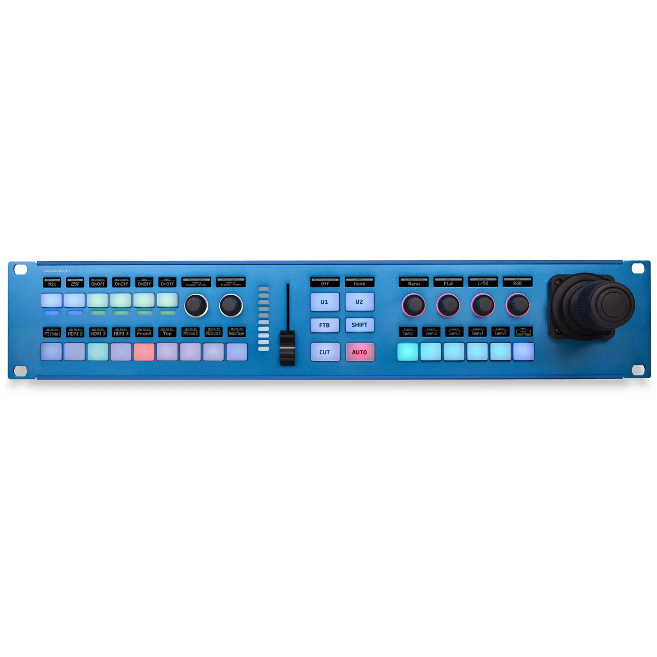 SKAARHOJ  Rack Fusion Live w/Hall Effect Joystick and Blue Pill Inside