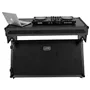   Ultimate Flight Case Portable Z-Style DJ Table Black Plus (Wheels)